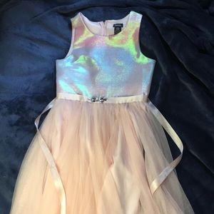 Zunie girls size 10 pink formal dress